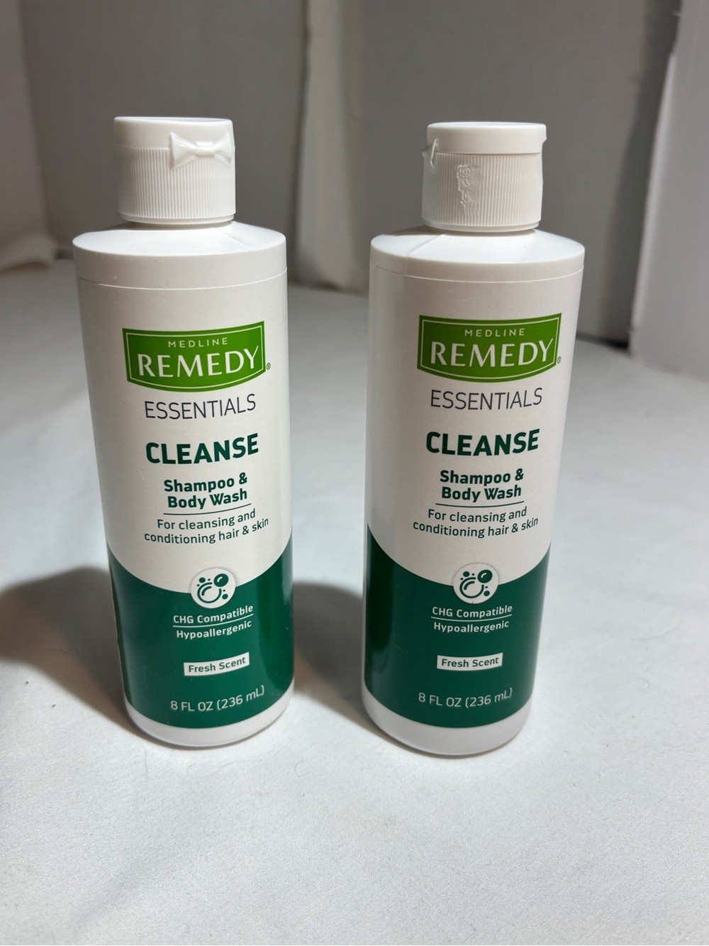 Medline REMEDY Essentials Cleanse Shampoo & Body Wash - White & Green